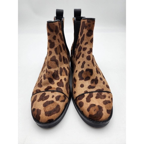 Cole Haan Grand 360 Calf Hair Leopard Print Chelsea Boot Size 6.5 New - Picture 5 of 12
